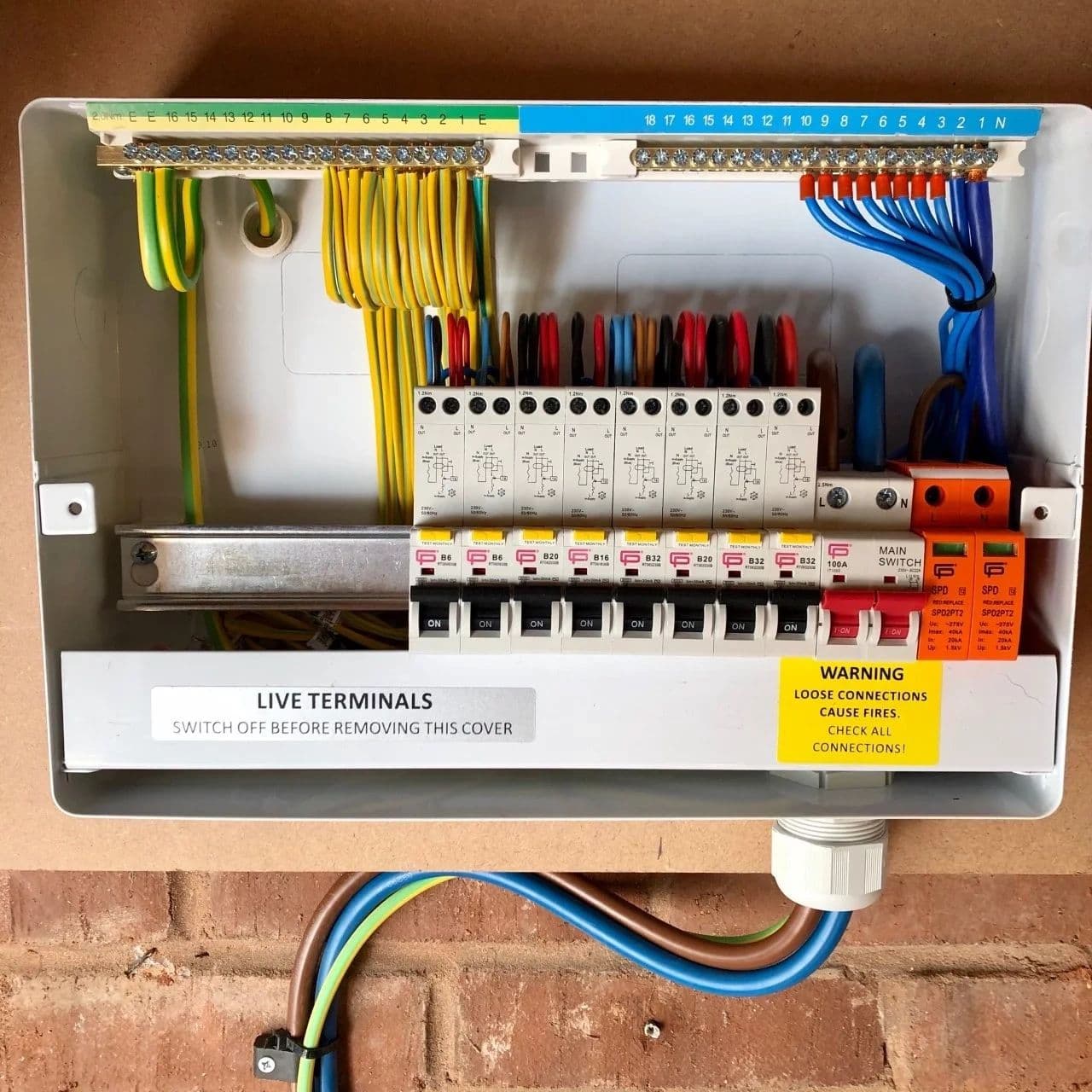 Ellis Lake Electrical consumer unit upgrade — 18th edition fuseboard installation